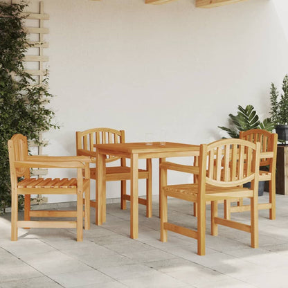 Vidaxl Sillas De Jardín 4 Uds Madera Maciza De Teca 58x59x88 Cm_1