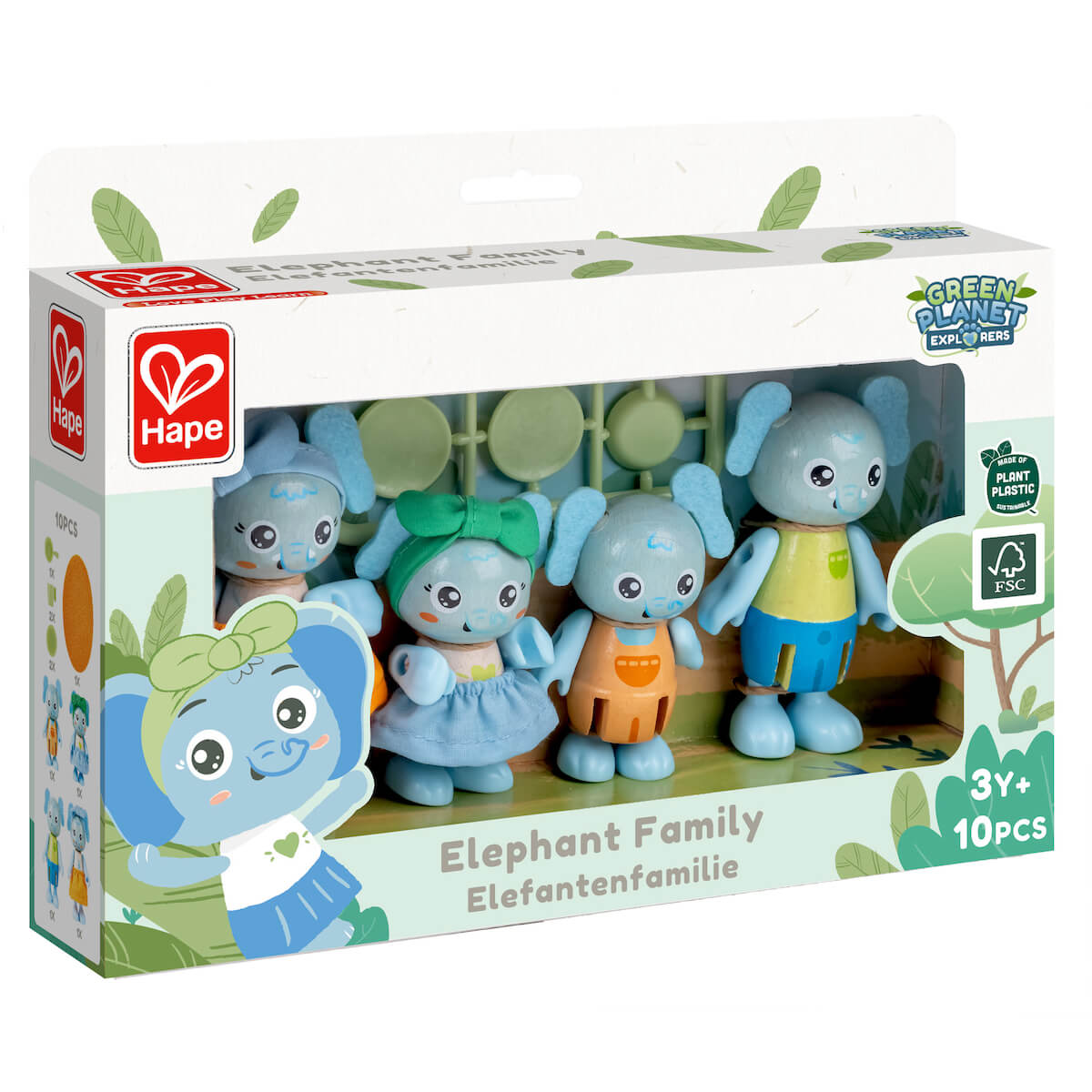 Familia Elefantes Green Planet Explorers Hape_1