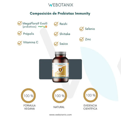 Probiotax Immunity Defensas WeBotanix 45 cápsulas