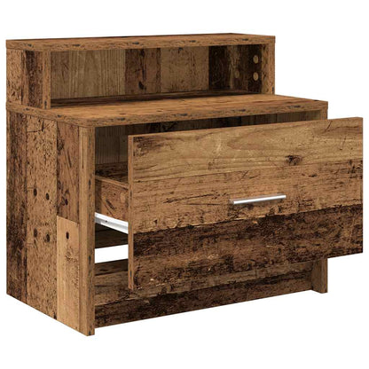 Mesilla De Noche Con Cajón Madera Vieja 51x31x47 Cm_3