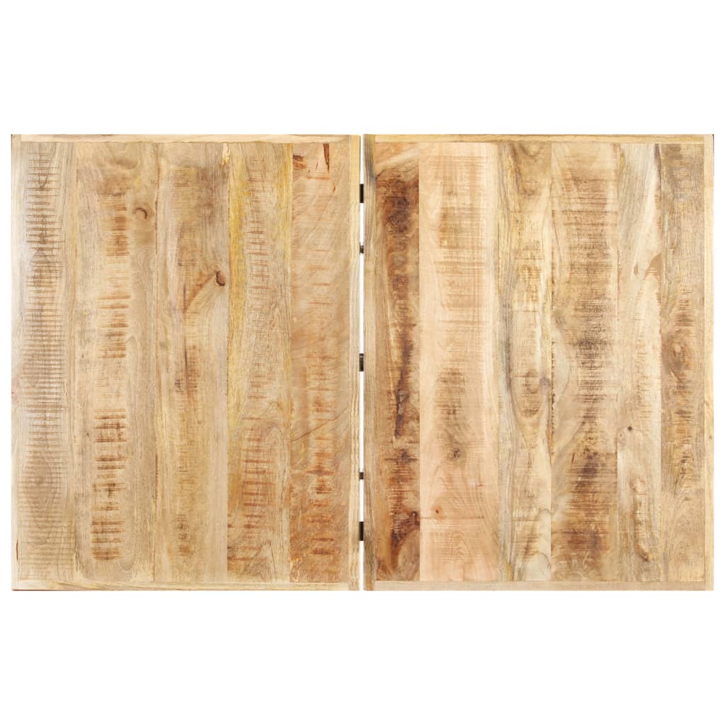 Mesa De Centro De Madera Maciza De Mango 142x90x42 Cm_1