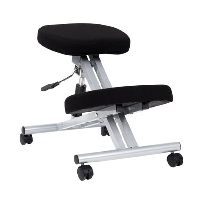 Silla Ergonómica Ergochair Negro Aluminio Madera, Negro, 42 X 60 X 65cm_1