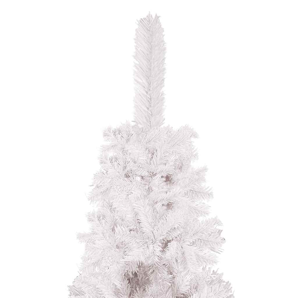 Vidaxl Árbol De Navidad Delgado Blanco 150 Cm_3