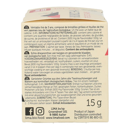 Té kukicha 3 años ECO Lima 10 sobres