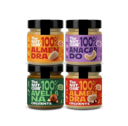 Pack Origen crema de avellana y almendra en dos texturas The Nut Club 720g_0