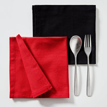 Set 4pzs Servilleta 40x40cm 100% Algodon 190gsm Rojos Benetton_3