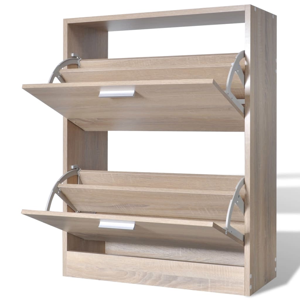 Mueble Zapaterocolor Roble Con 2 Compartimentos / Vetonek_5