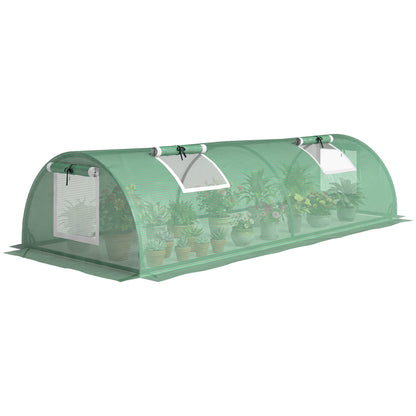 Invernadero Pequeño Outsunny Pe, Acero Verde 200x80x45 Cm_0