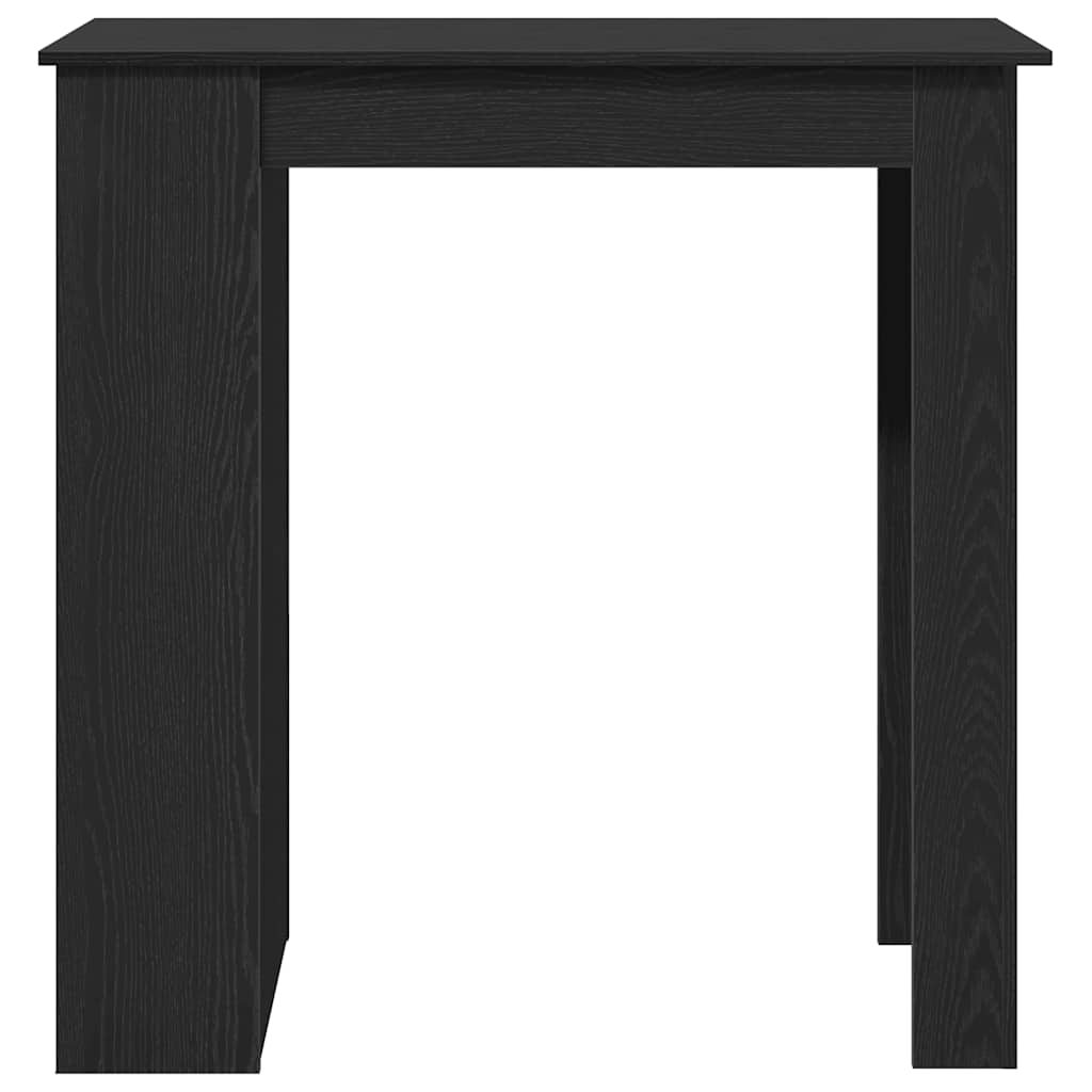 Mesa Bar Con Estante Almacenaje Roble Negro 102x50x103,5 Cm_3