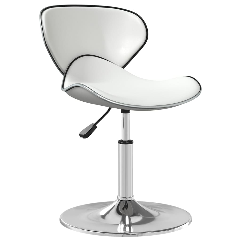 Taburete De Cocina Cuero Sintético Blanco_0
