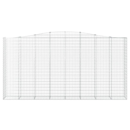 Cestas De Gaviones 5 Uds Forma De Arco Hierro 400x50x200/220 Cm_3