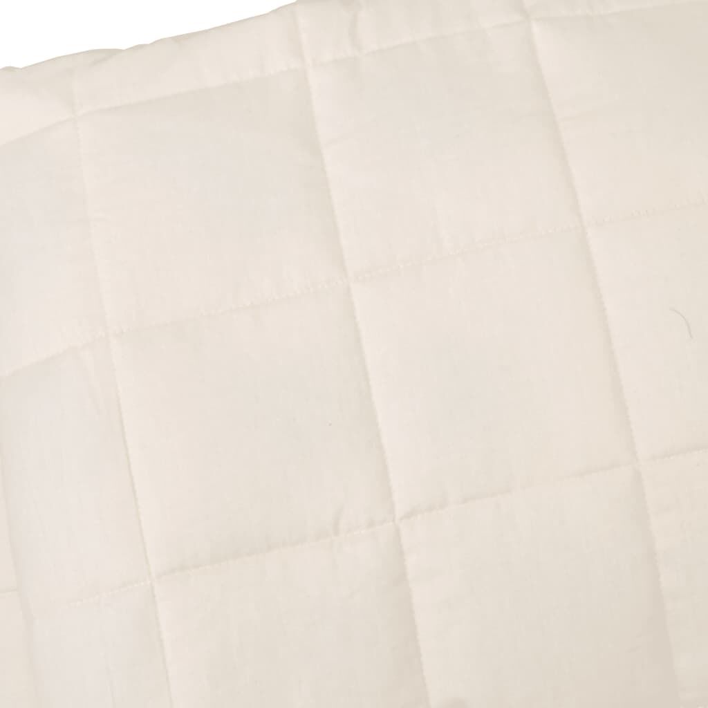 Vidaxl Manta Con Peso Tela Color Crema Claro 220x240 Cm 15 Kg_3