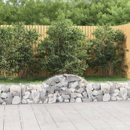 Cestas De Gaviones 20 Uds Forma De Arco Hierro 200x30x40/60 Cm_1