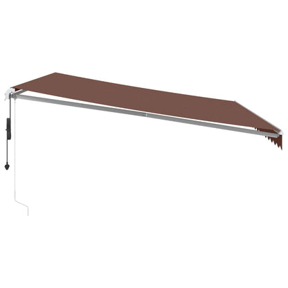 Toldo Retráctil Automático Marrón 450x350 Cm_3
