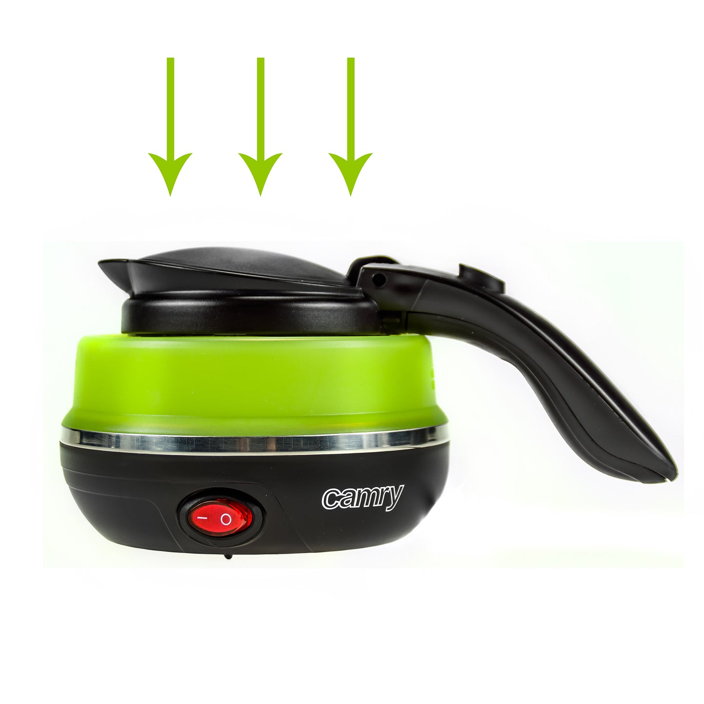 Hervidor Agua Eléctrico Plegable, 0,5l, Silicona Sin Bpa, Resistencia Oculta, Apagado Automático Camry Cr 1265, 750w