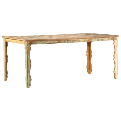 Mesa De Comedor De Madera Maciza Reciclada 180x90x76 Cm_3