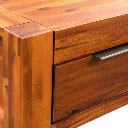 Mesa Consola De Madera Maciza De Acacia 86x30x75 Cm_3