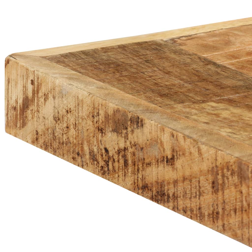 Mesa De Comedor Madera Maciza De Mango Rugosa 160x80x75 Cm_3