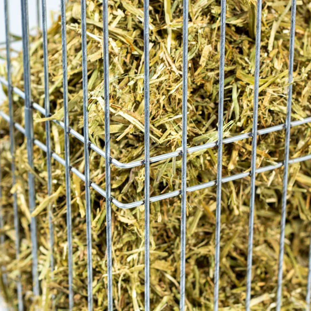 Cesta Para Hierba - Forrajera Para Aves De Corral - Comedero Antiestrés Para Gallinas - Acero Galvanizado_3