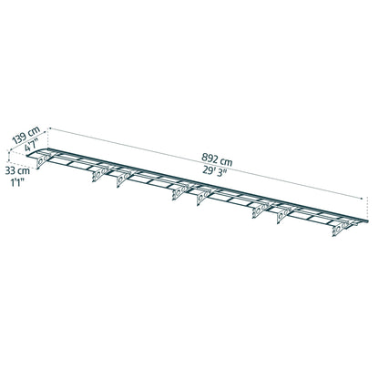 Marquesina para puerta Herald 892x140 cm