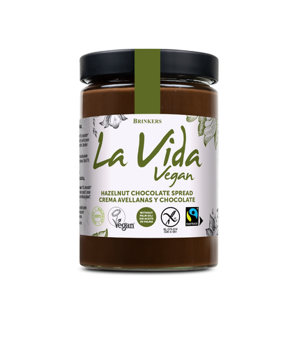 Crema Chocolate y Avellana  Vegana Sin Gluten La Vida Vegan 270 g