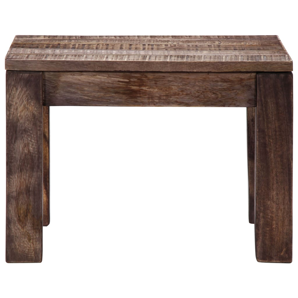 Mesa De Centro Madera Maciza De Mango 50x50x35 Cm_1