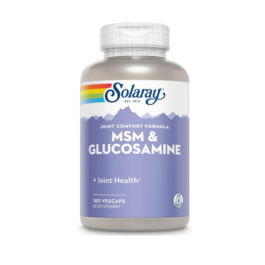 Big MSM & Glucosamine, Solaray, 180 cápsulas veganas