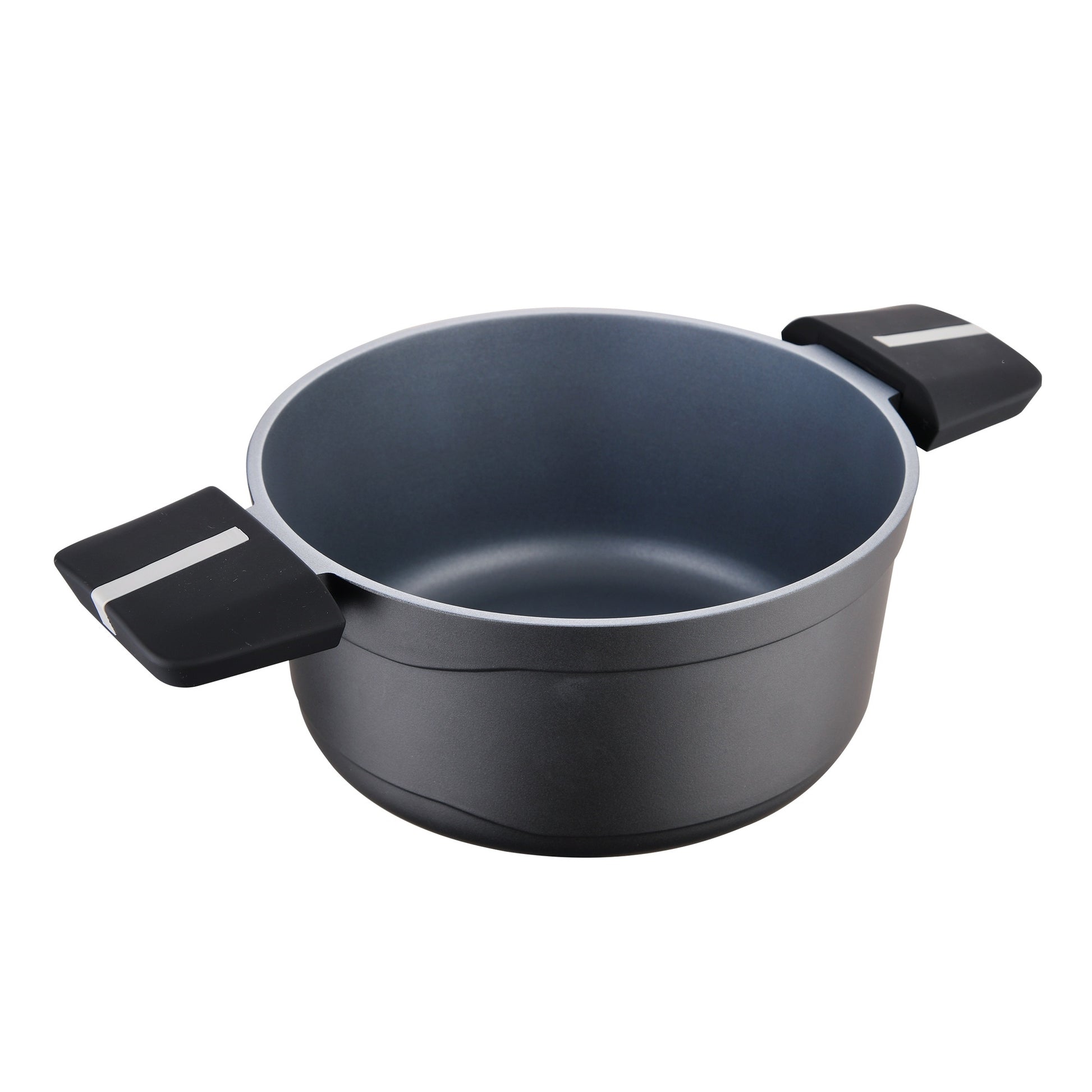 Cacerola 24x12cm Alu Fundido Ind C/tapa Bistro Grey