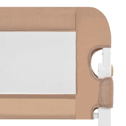 Vidaxl Barandilla De Seguridad Cama De Niño Poliéster Taupe 180x42 Cm_4