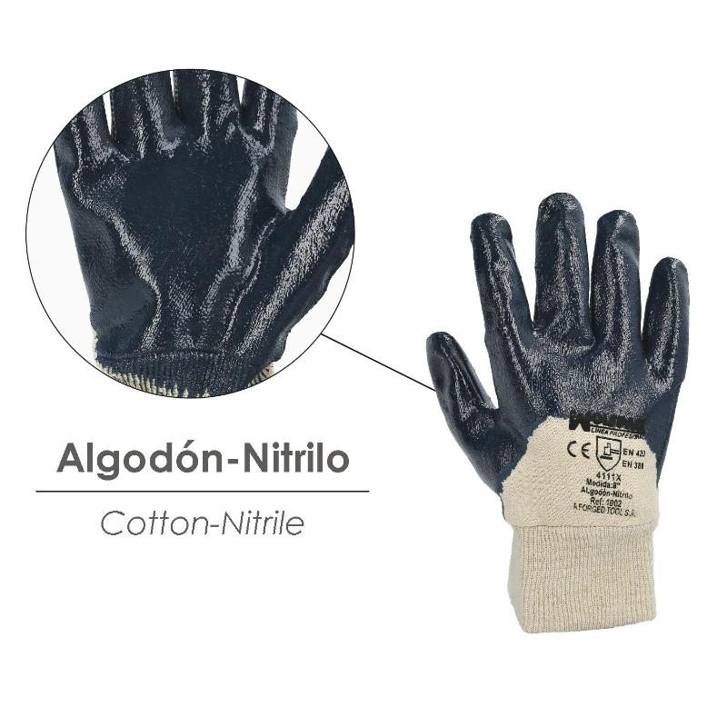Guantes Nitrilo / Lona Pesados Nimax 10 (par)_3