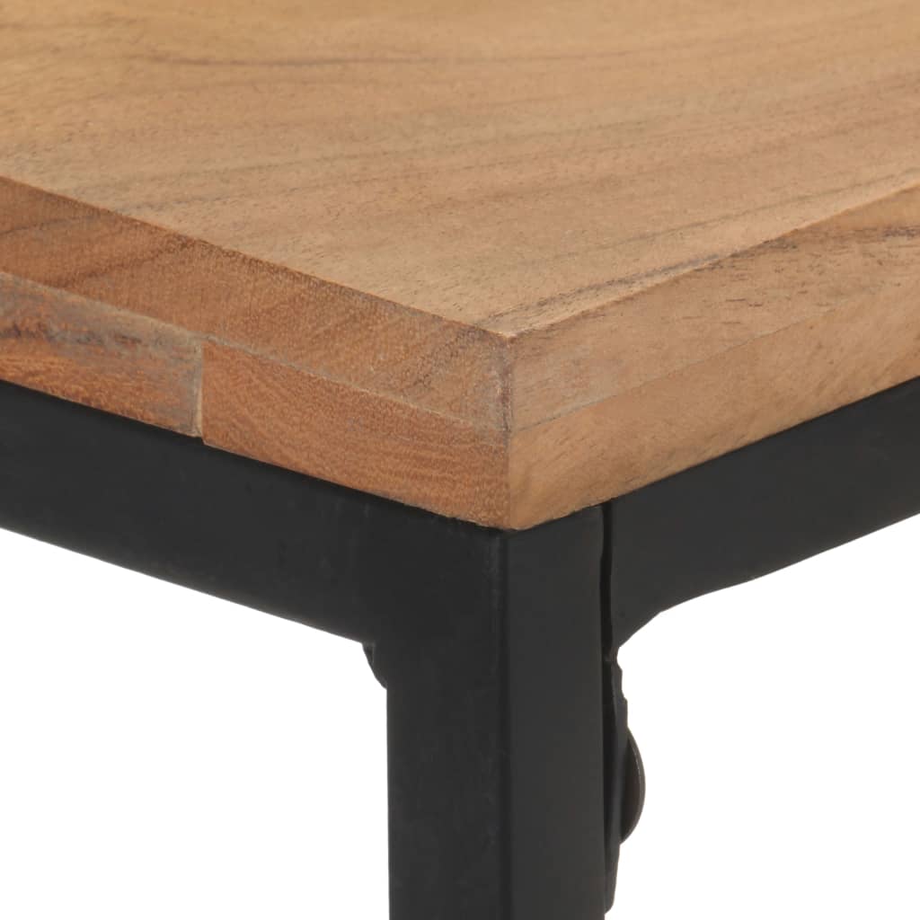 Mesa Consola De Madera Maciza De Acacia 110x35x75 Cm_2