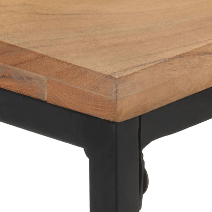 Mesa Consola De Madera Maciza De Acacia 110x35x75 Cm_2
