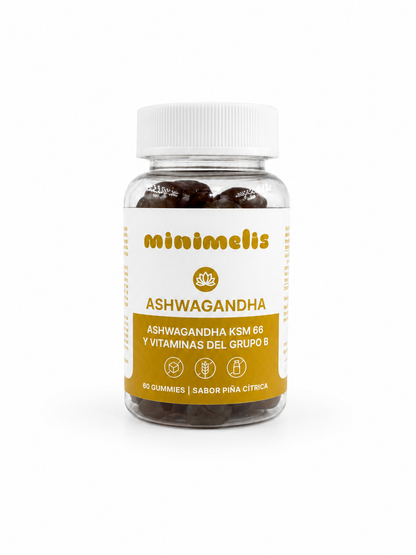 Gominolas De Ashwagandha Para El Estres Sabor Piña Citrica 60 Ud_0