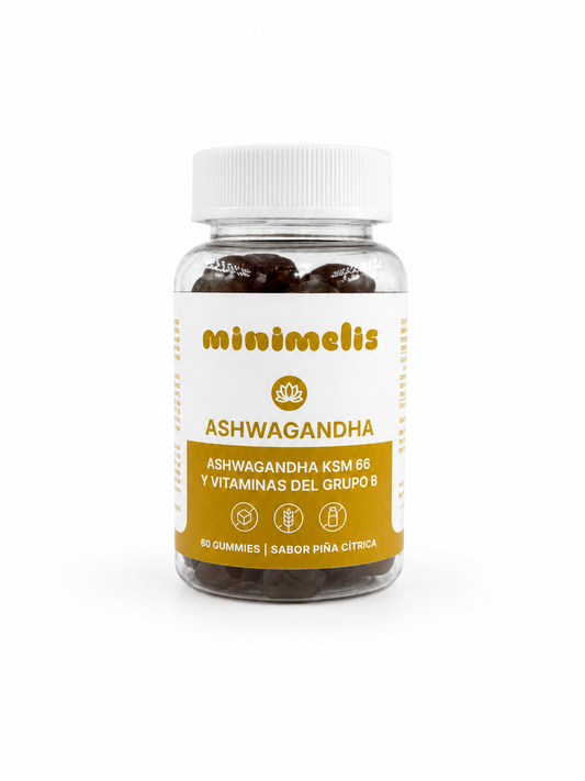 Gominolas De Ashwagandha Para El Estres Sabor Piña Citrica 60 Ud_0