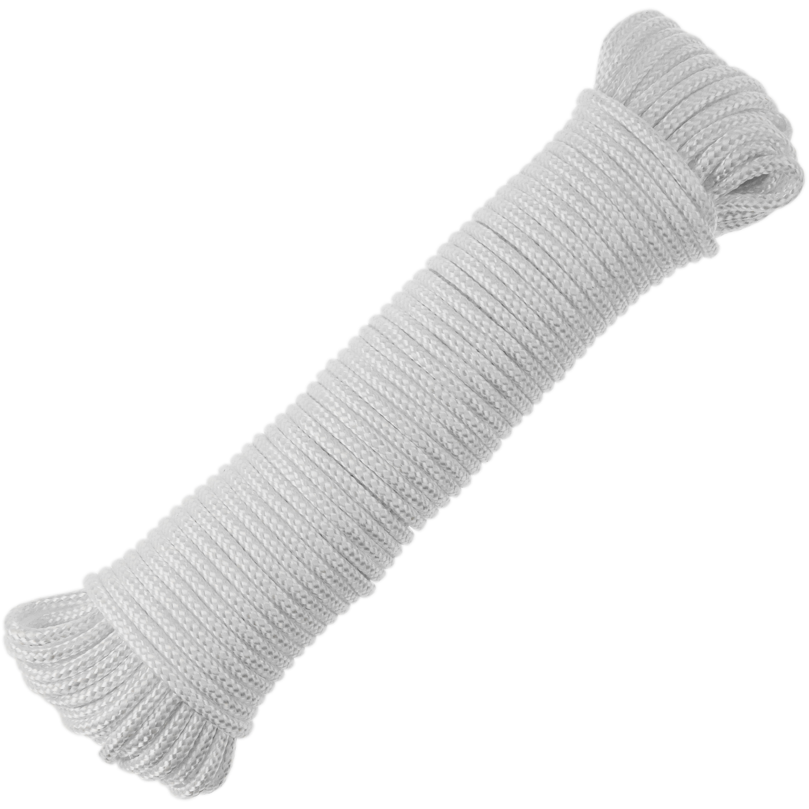 Cuerda Trenzada De Poliéster 10 M X 3 Mm Blanca_0