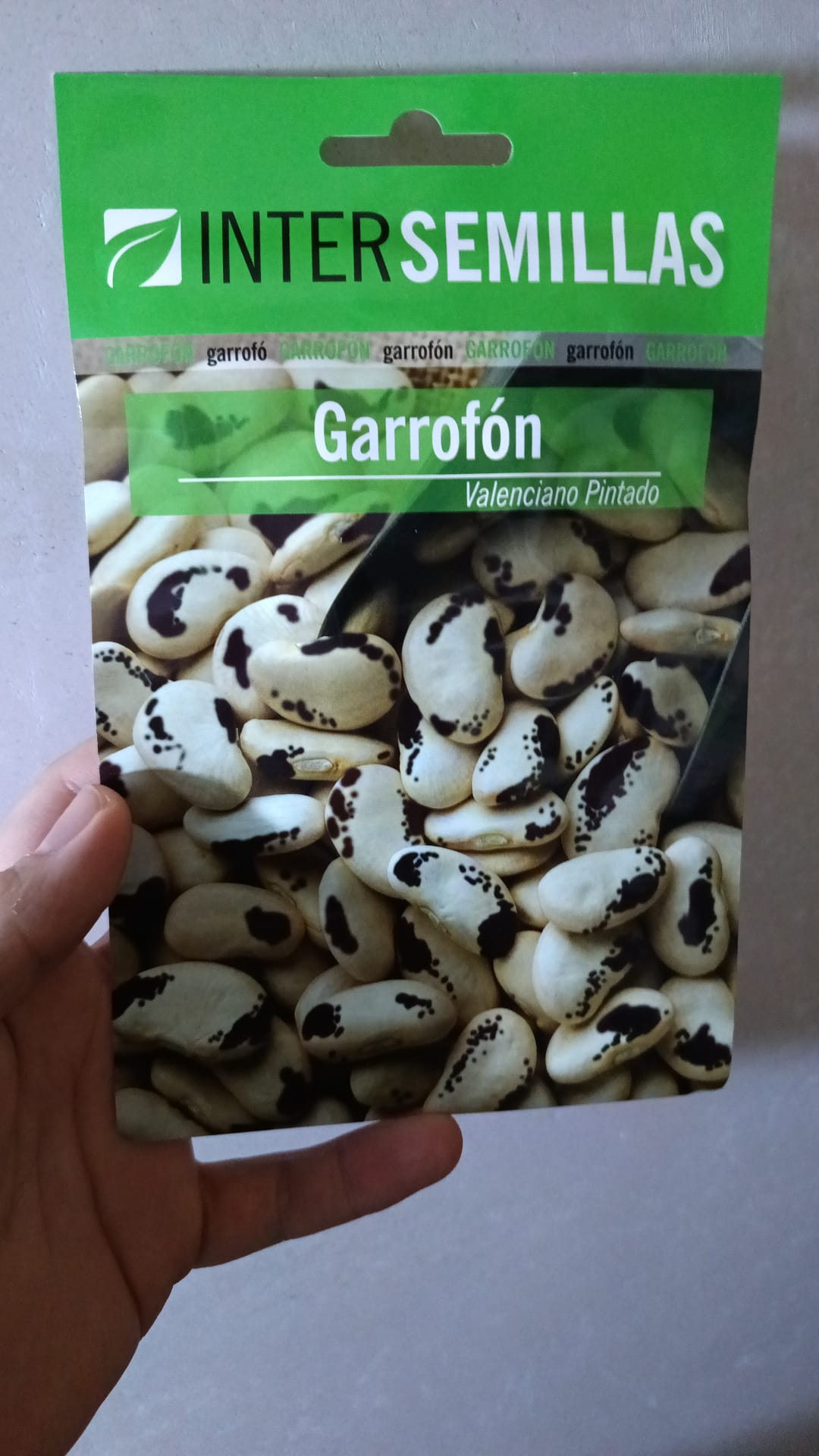 Sobre Semillas Garrofon Pintado Valenciano_0