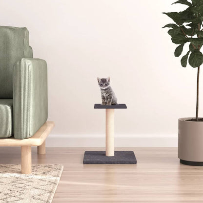 Vidaxl Poste Rascador Para Gatos Con Plataforma Gris Oscuro 38 Cm_1