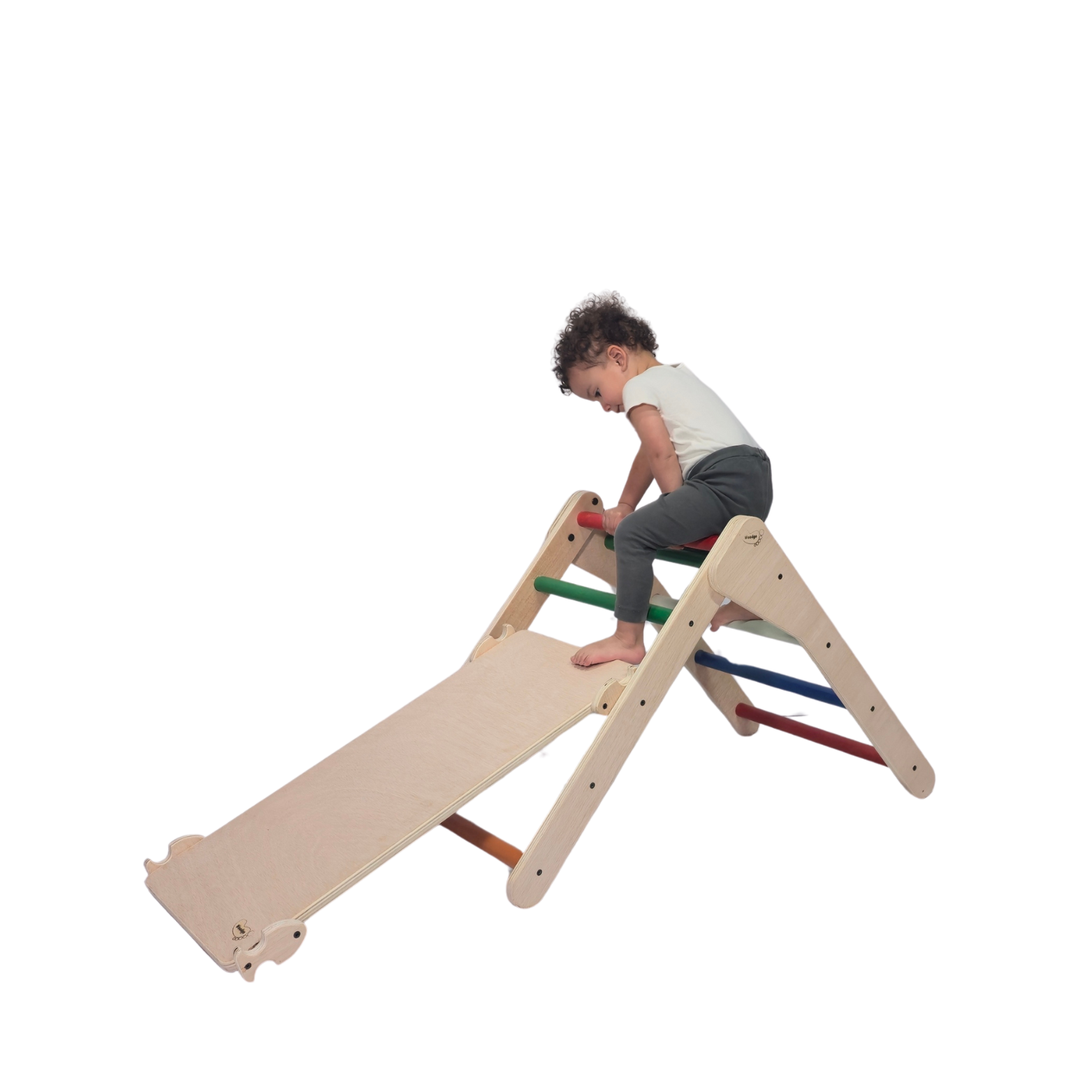 Triángulo Pikler + Rampa De Presas. Color_2
