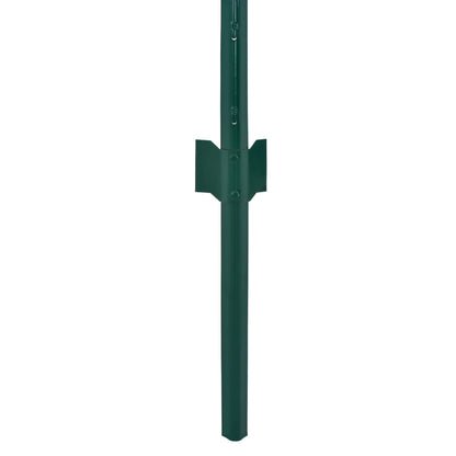 Valla De Malla Alambre Con Postes Acero Verde 25x2 M / Vetonek_0