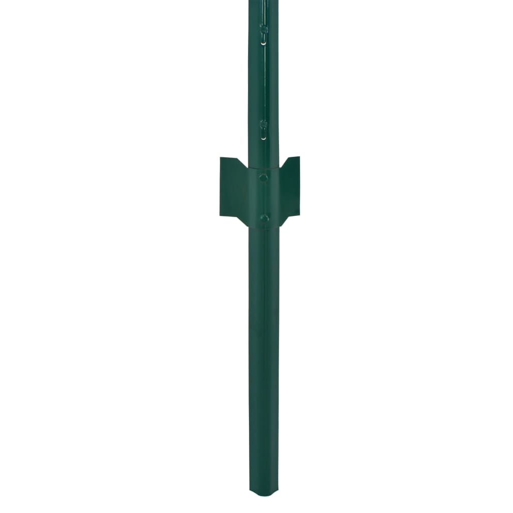 Valla De Malla Alambre Con Postes De Acero 25x0,75 M Verde / Vetonek_2