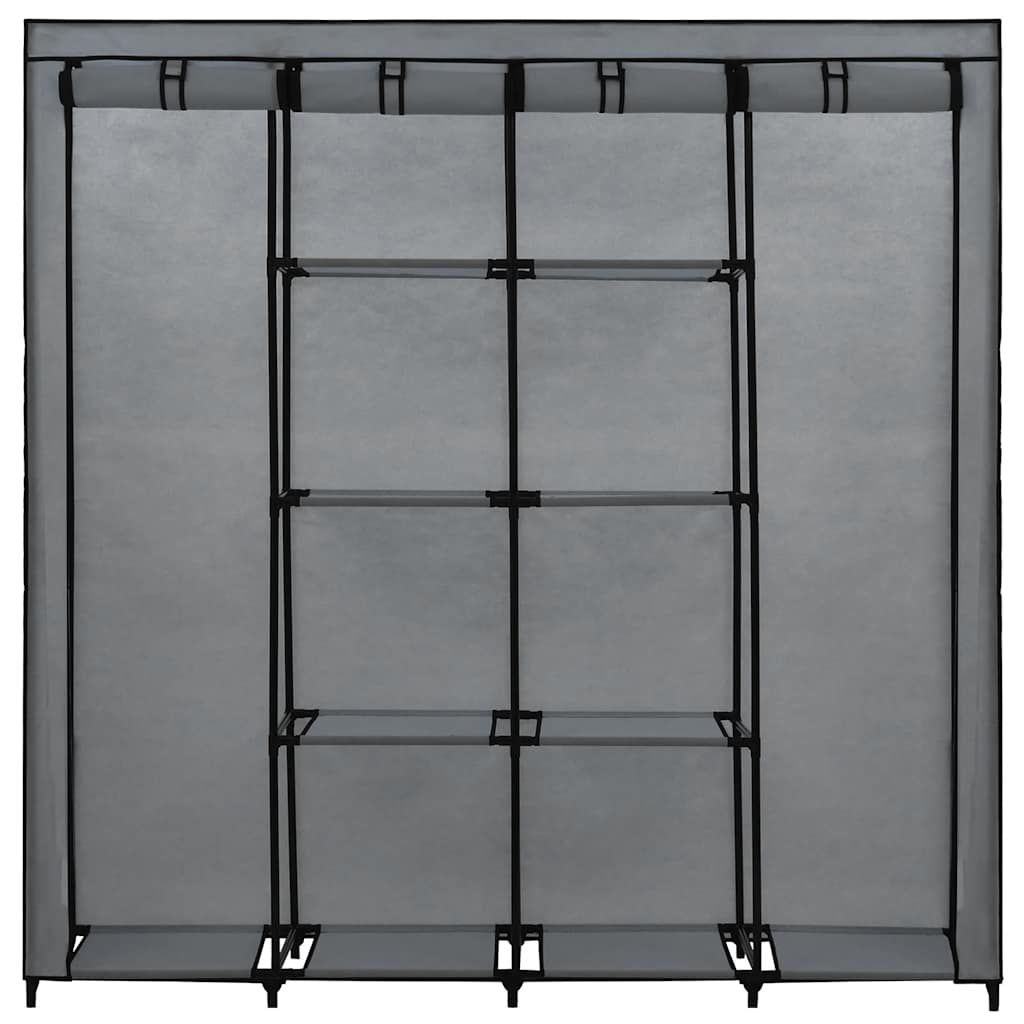 Armario Con 4 Compartimentos Gris 175x45x170 Cm_4