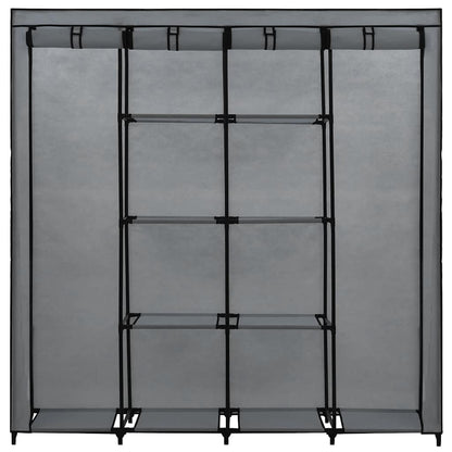 Armario Con 4 Compartimentos Gris 175x45x170 Cm_4