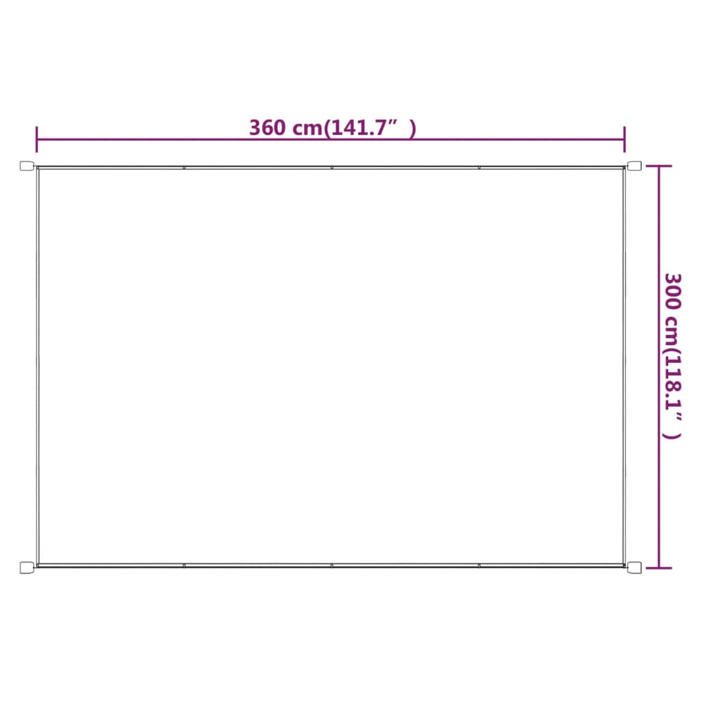 Vidaxl Toldo Vertical Beige 300x360 Cm Tela Oxford_2