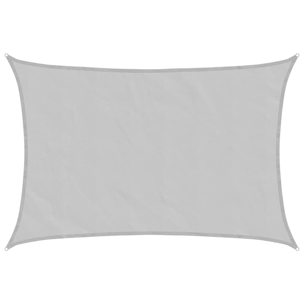 Vidaxl Toldo De Vela Poliéster Oxford 100% Gris Claro 4x3 M_0