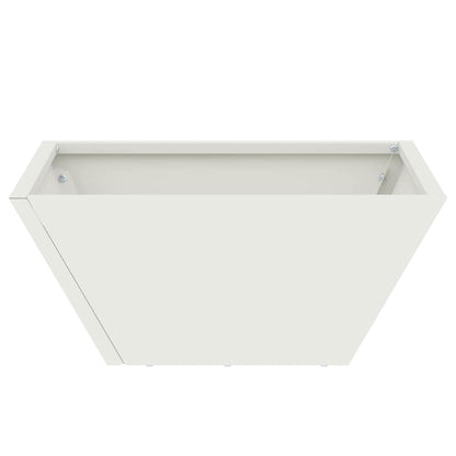 Macetero De Jardín 5 Uds. Blanco 35 X 35 X 15 Cm_5