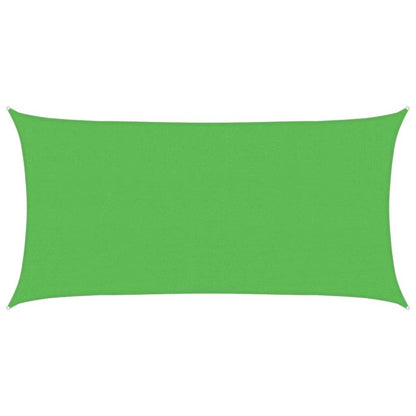 Vidaxl Toldo De Vela Rectangular Hdpe Verde Claro 2,5x5 M_0