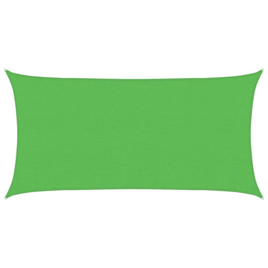 Vidaxl Toldo De Vela Rectangular Hdpe Verde Claro 2,5x5 M_0