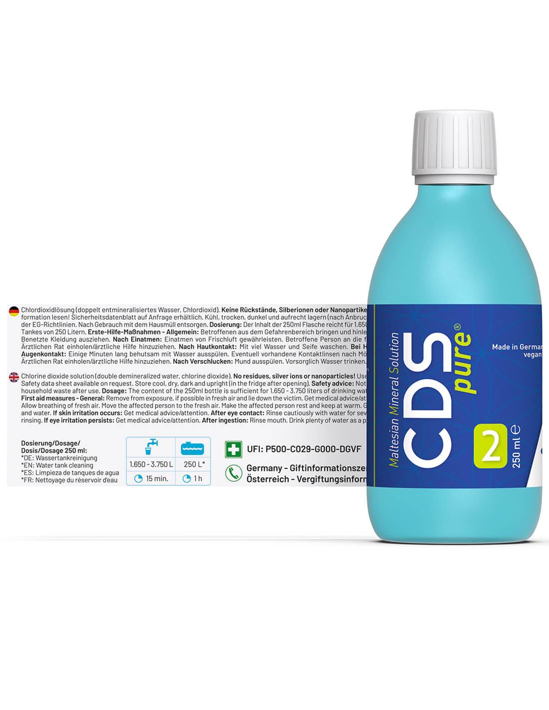 Aquarius Pro Life - Cdspure | 250 Ml Solución De Dióxido De Cloro_2