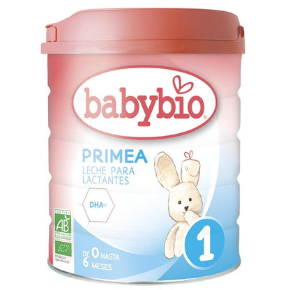 Pack 3 uds Leche Iniciación bebés Primea 1 (de 0 a 6 meses) Ecológica Babybio 800 g