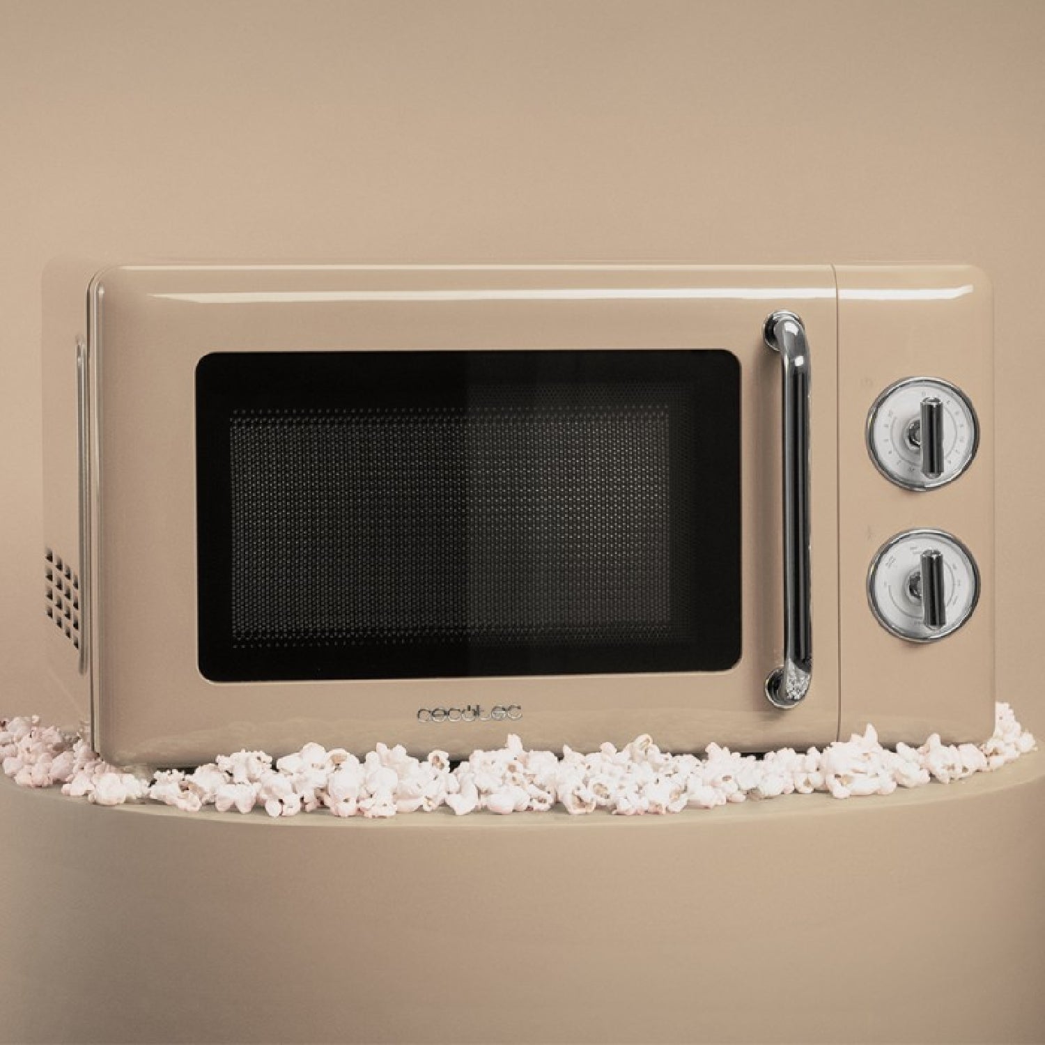 Microondas Mecánico Con Grill De 20 L Proclean 3110 Retro Beige. 700 W En 6 Niveles, Temporizador Hasta 30 Minutos, Modo Descongelación, Diseño Vint_2